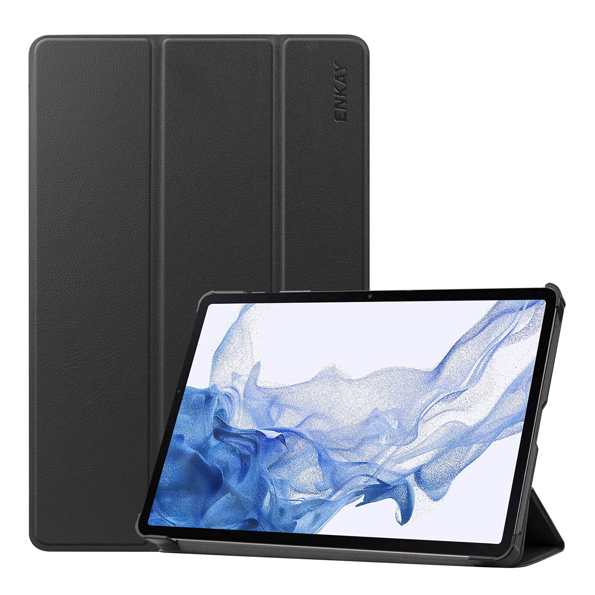 ENKAY HAT PRINCE Smart Tablet Case for Samsung Galaxy Tab S9 PU Leather PC Trifold Stand Protective Cover ENKAY HAT PRINCE Smart Tablet Case for Samsung Galaxy Tab S9 PU Leather PC Trifold Stand Protective Cover